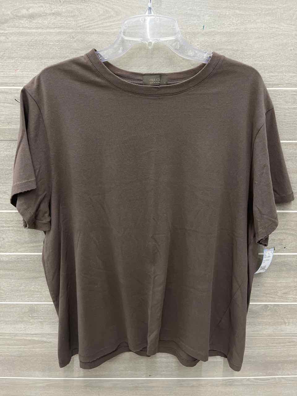 Nuuds Size 16/18 Brown Plus Shirt