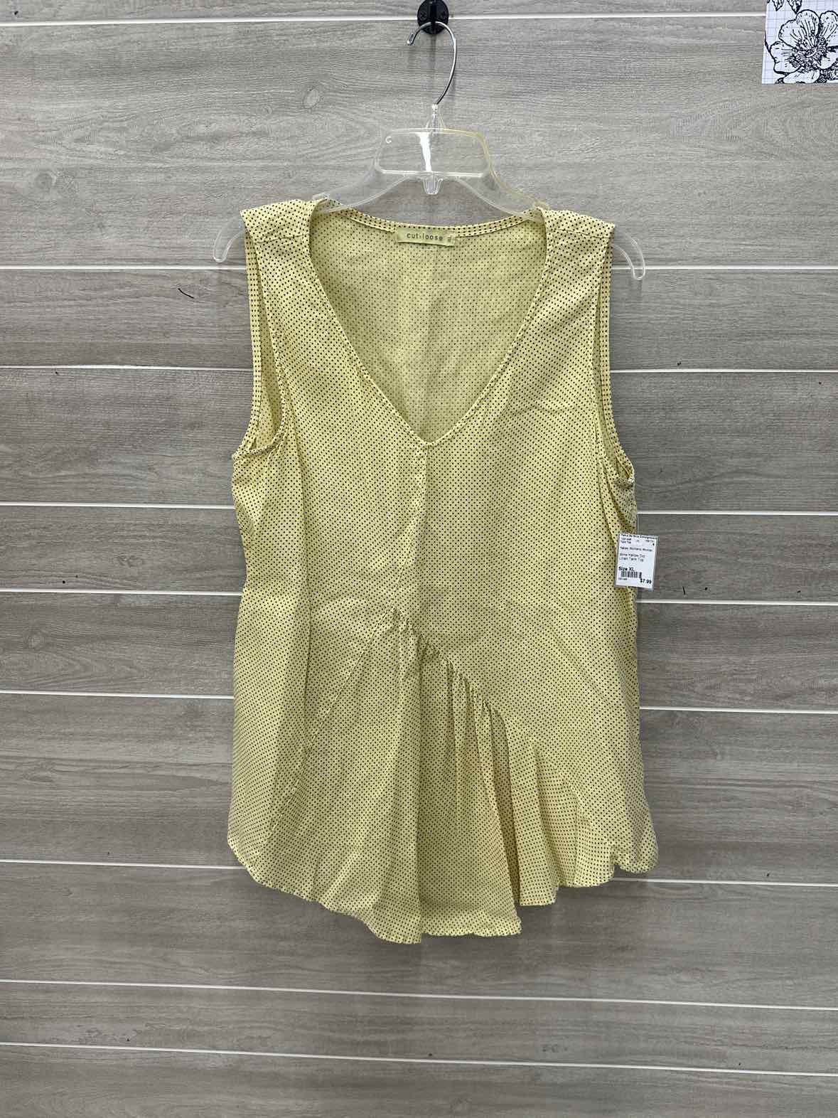 Yellow Womens Women Size XL Tank Top