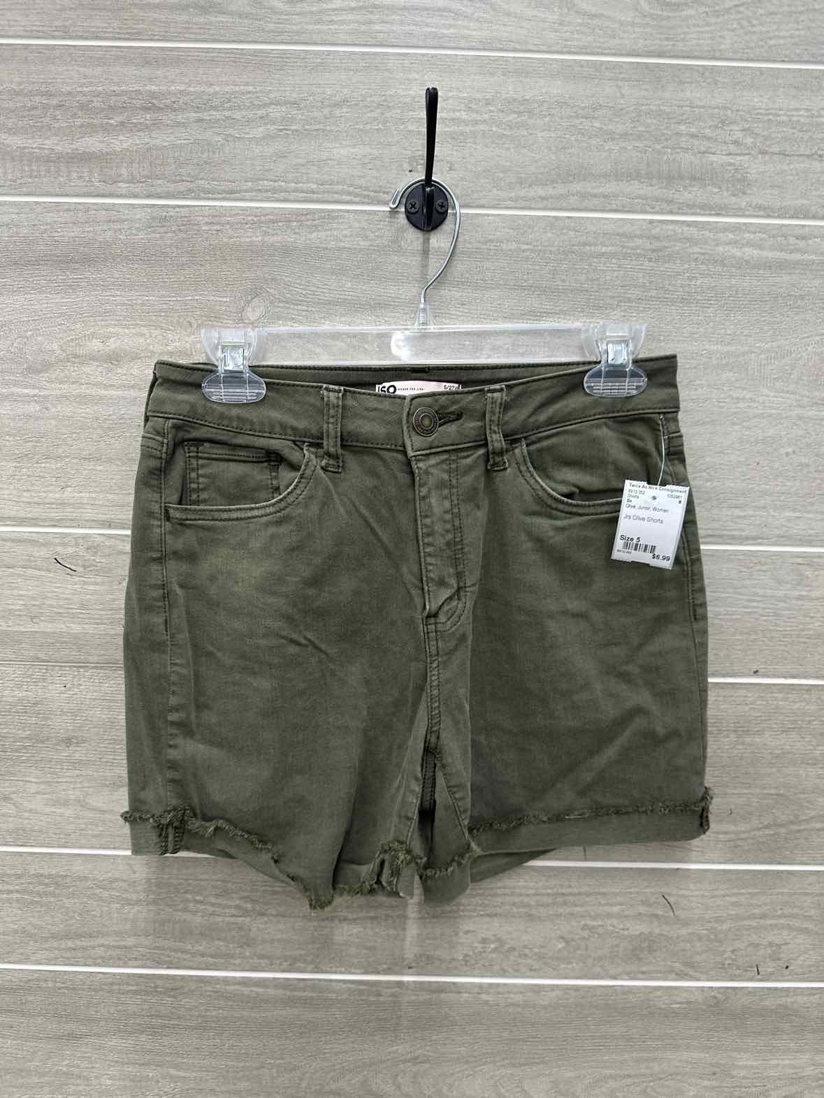 So Size 5 Olive Junior Shorts