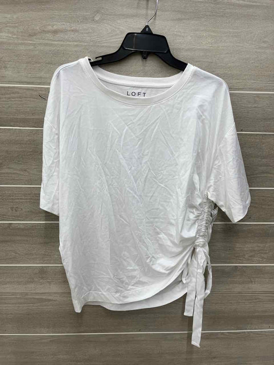 LOFT White Womens Women Size M Shirt
