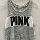 PINK Gray Junior Size Small Tank Top