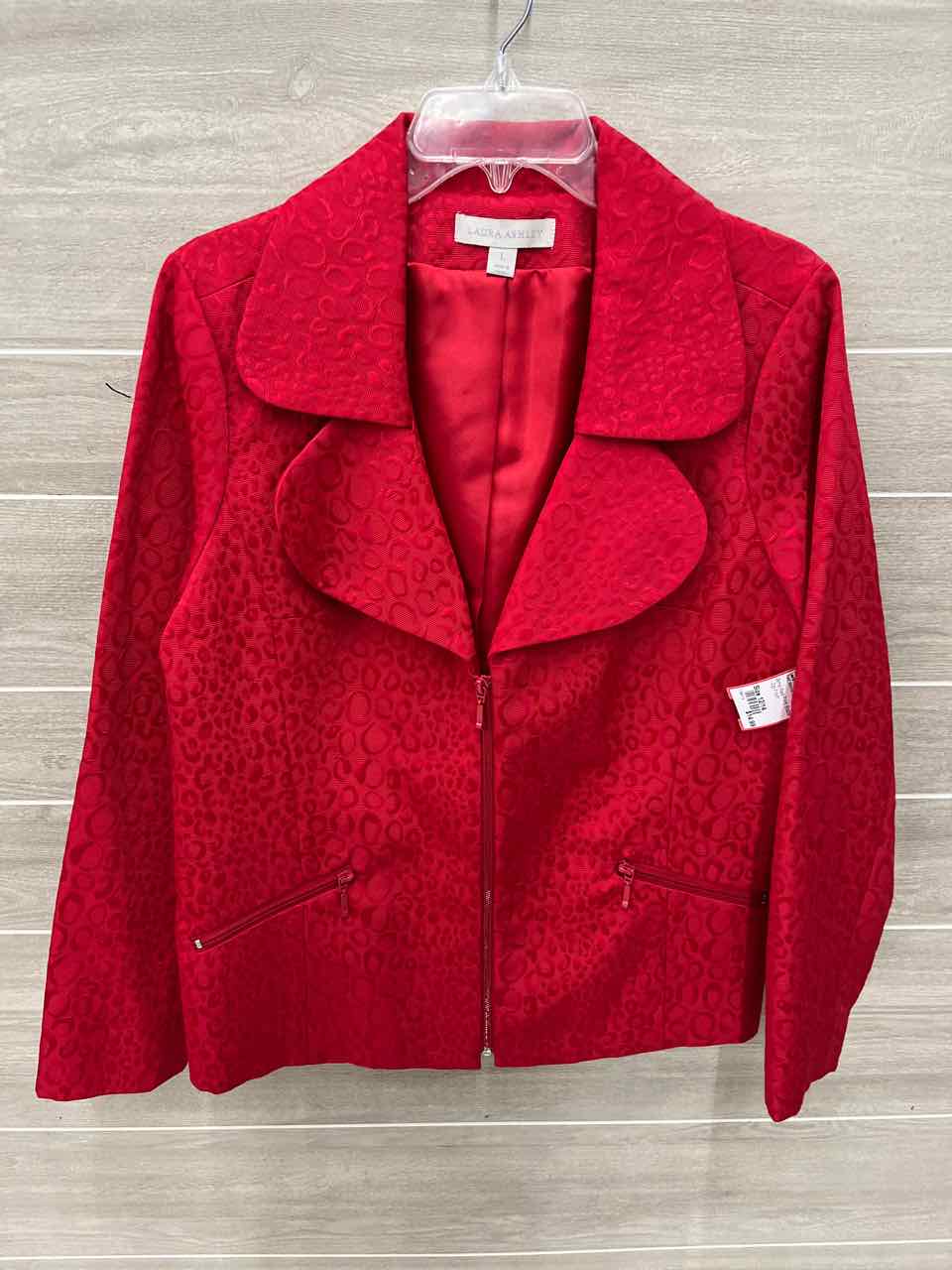 Laura Ashley Red Womens Women Size 12/14 Blazer