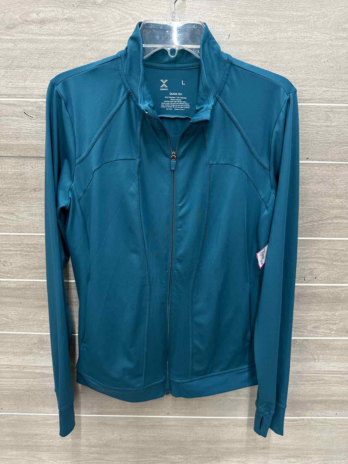 Xersion Size L Teal Womens Sweatshirt