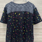 Dickies Size 2X Black Womens Scrub Top