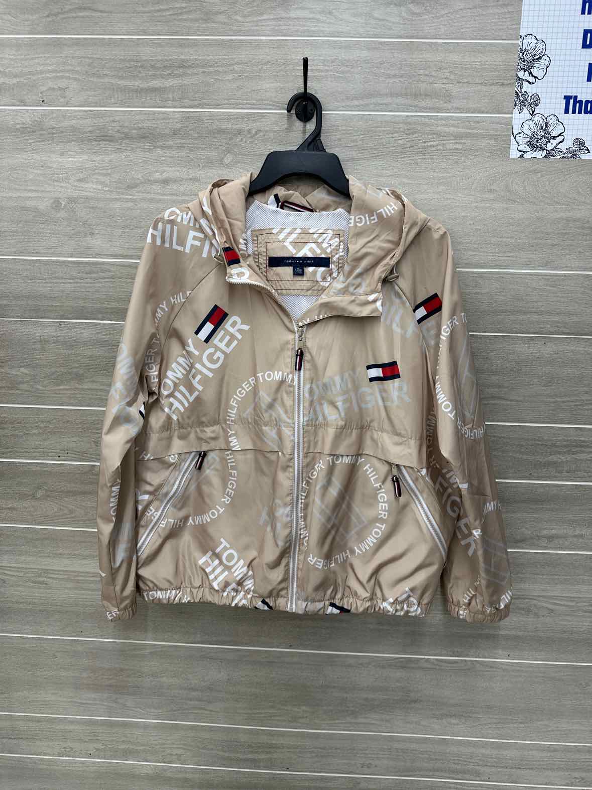 Tommy Hilfiger Tan Womens Women Size XL Jacket (Outdoor)