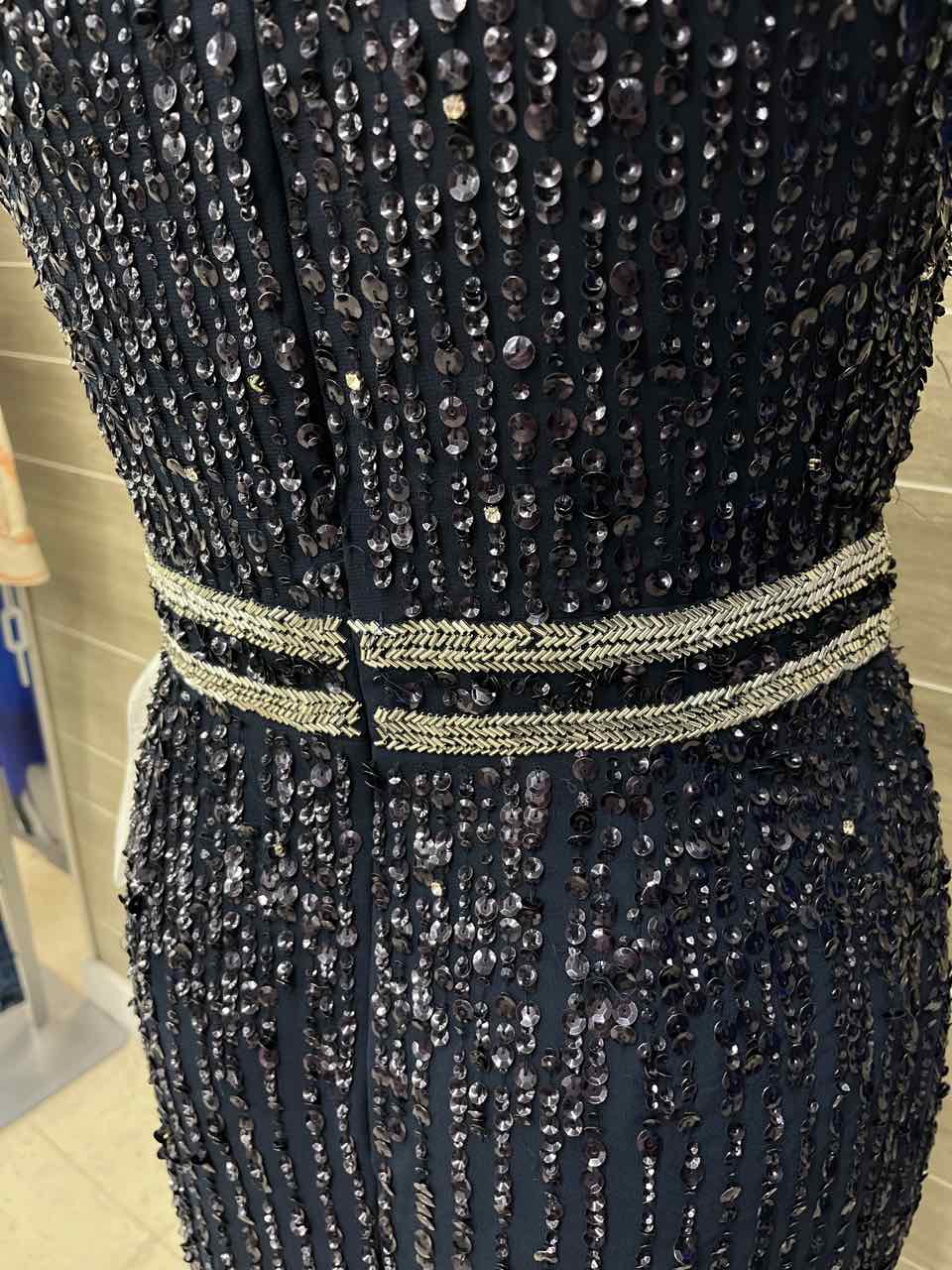 MAC DUGGAL Size 12 Navy Womens Gown/Evening Wear