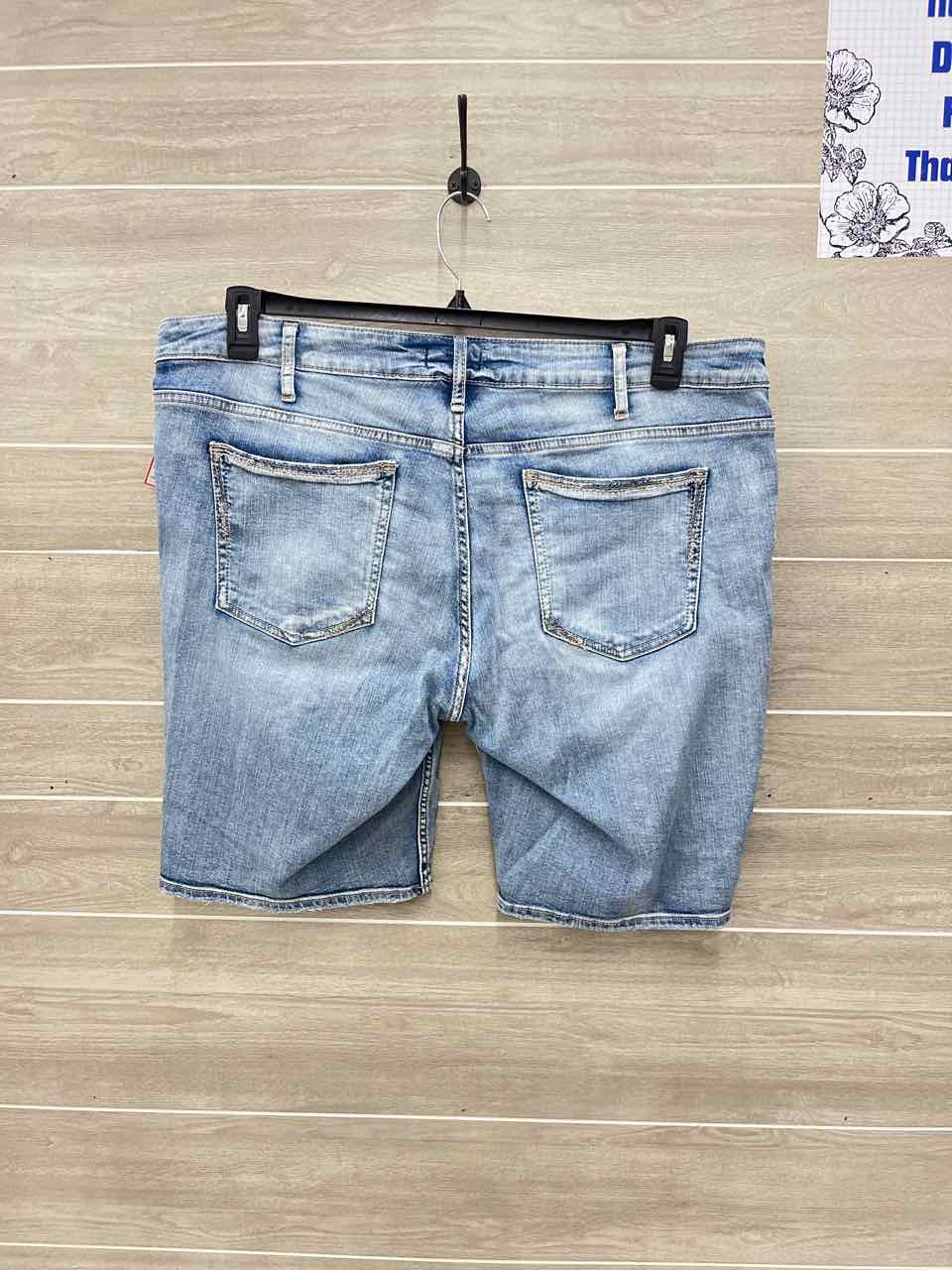 Silver Blue Womens Women Size 20 Shorts