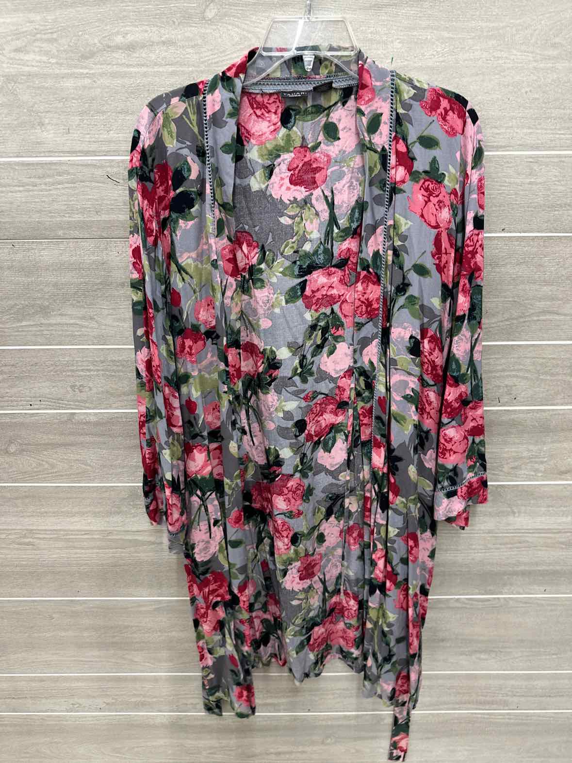 Tahari Size M/L Gray Womens Robe