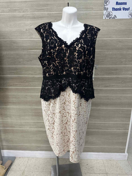 Eliza J Black Womens Women Size 20W Dress