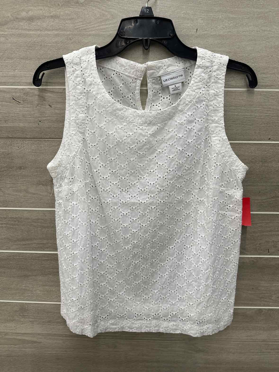 Liz Claiborne Size S White Womens Tank Top