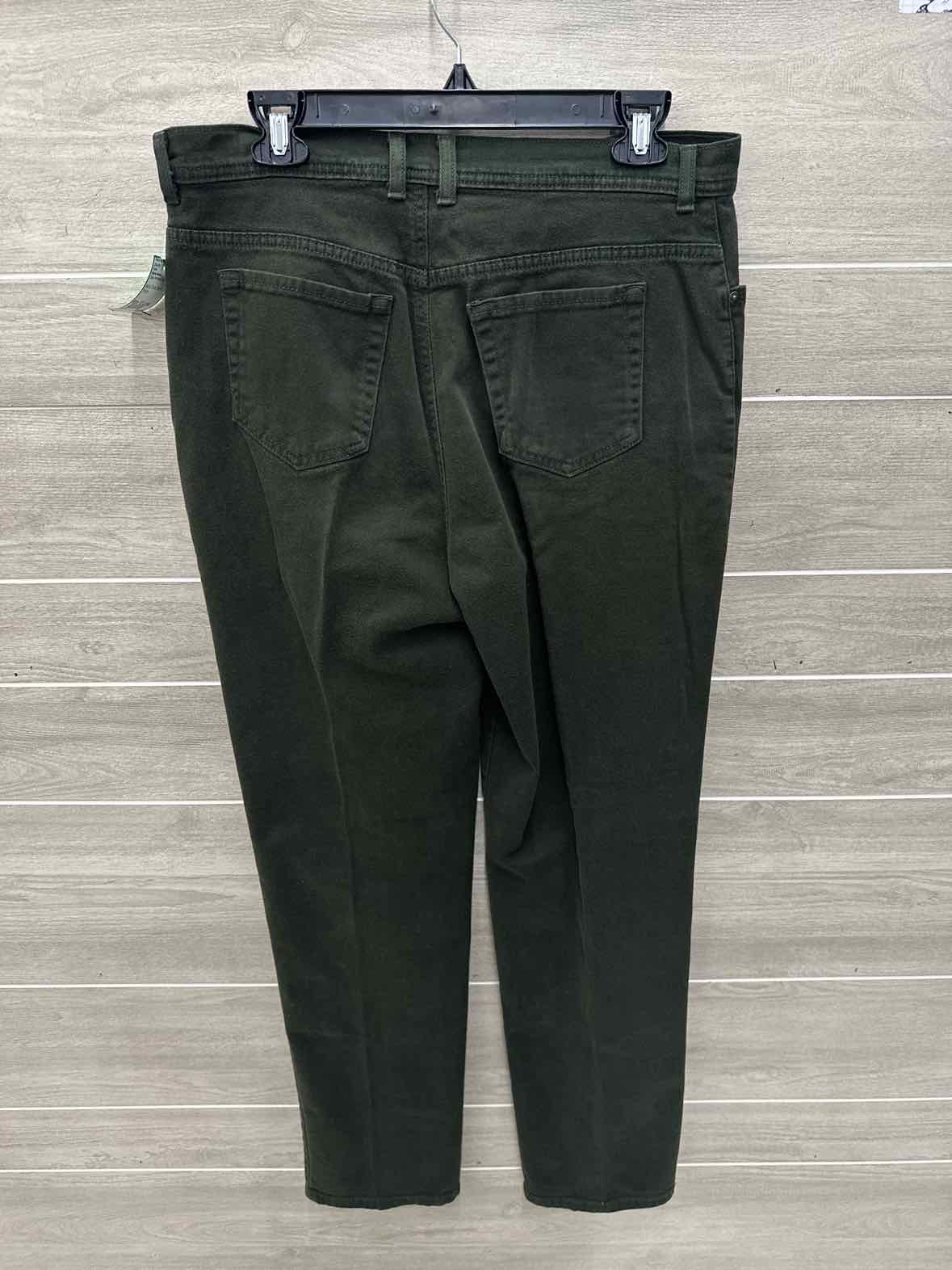 Gloria Vanderbilt Size 12 Long Olive Womens Pants