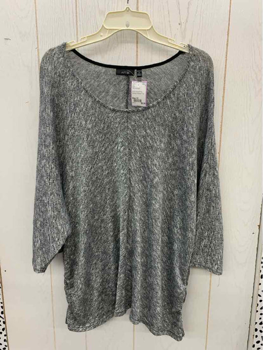 Apt 9 Gray Womens Size 1X Shirt