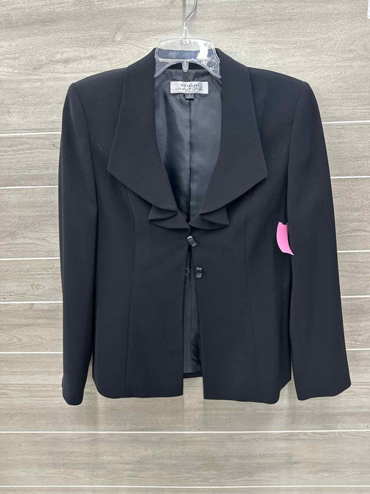 Tahari Size 6 Black Womens Blazer