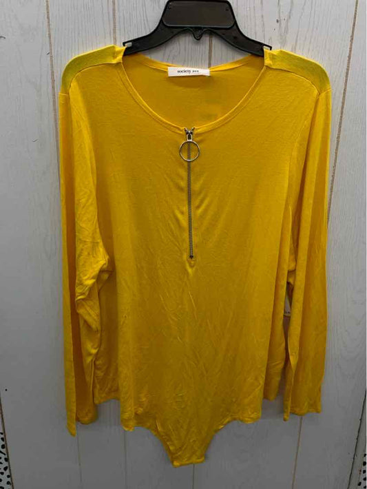 Yellow Womens Size 3X Bodysuit