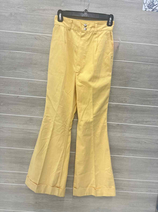 Wrangler Size 2 Yellow Womens Pants