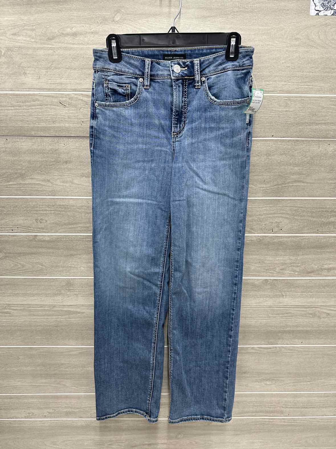 Silver Size 4 Blue Womens Jeans