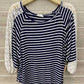 Ellie Autumn Navy Womens Size Small Shirt