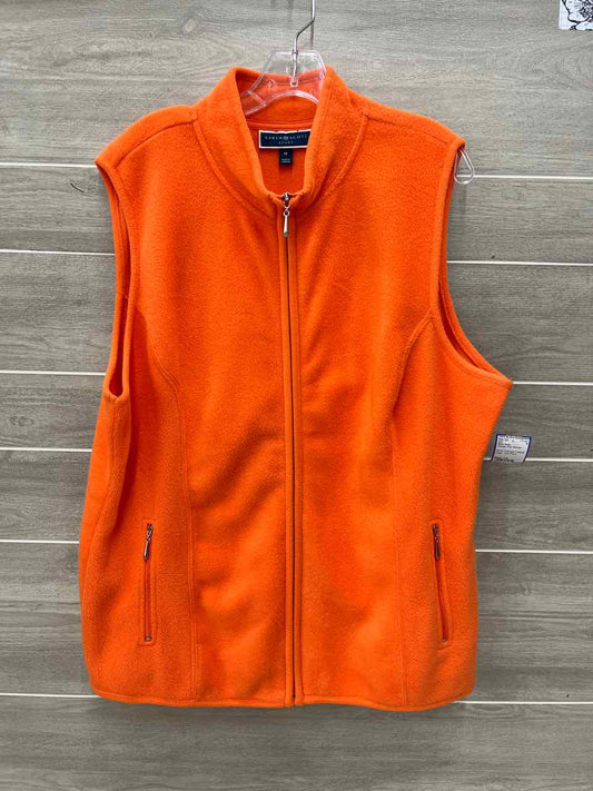 Karen Scott Size 1X Orange Plus Vest