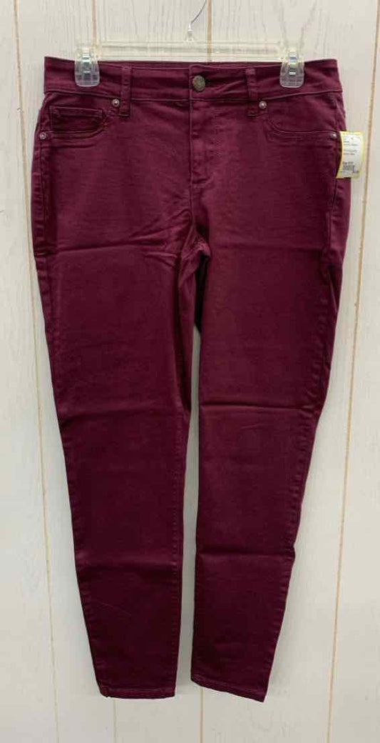 Maurices Burgundy Womens Size 8/10 Pants