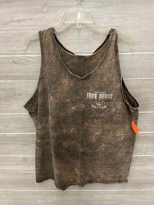 Brown Womens Women Size XL Tank Top