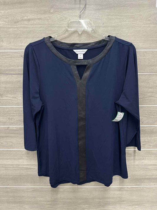Christopher & Banks Size XL Blue Womens Shirt