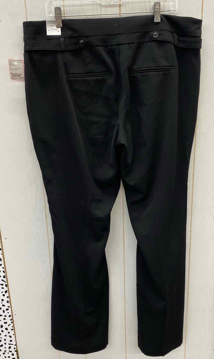 Maurices Black Womens Size 18 Long Pants