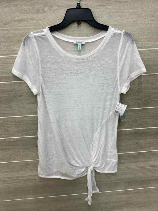 Susina White Womens Size XS Shirt