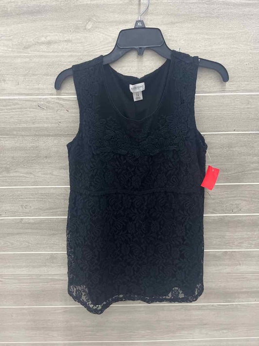 Motherhood Size M Black Maternity Tank Top