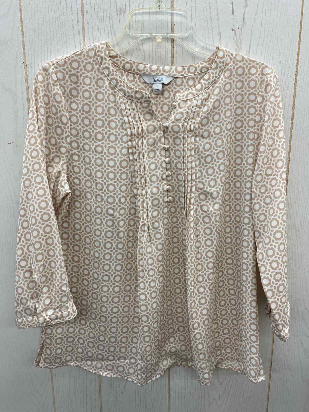 Croft & Barrow Tan Womens Size Small Shirt