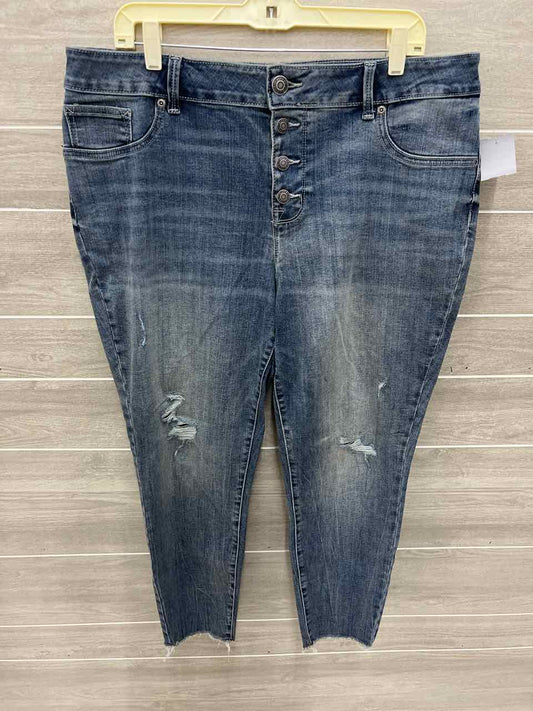 Maurices Blue Womens Women Size 16 Short Jeans