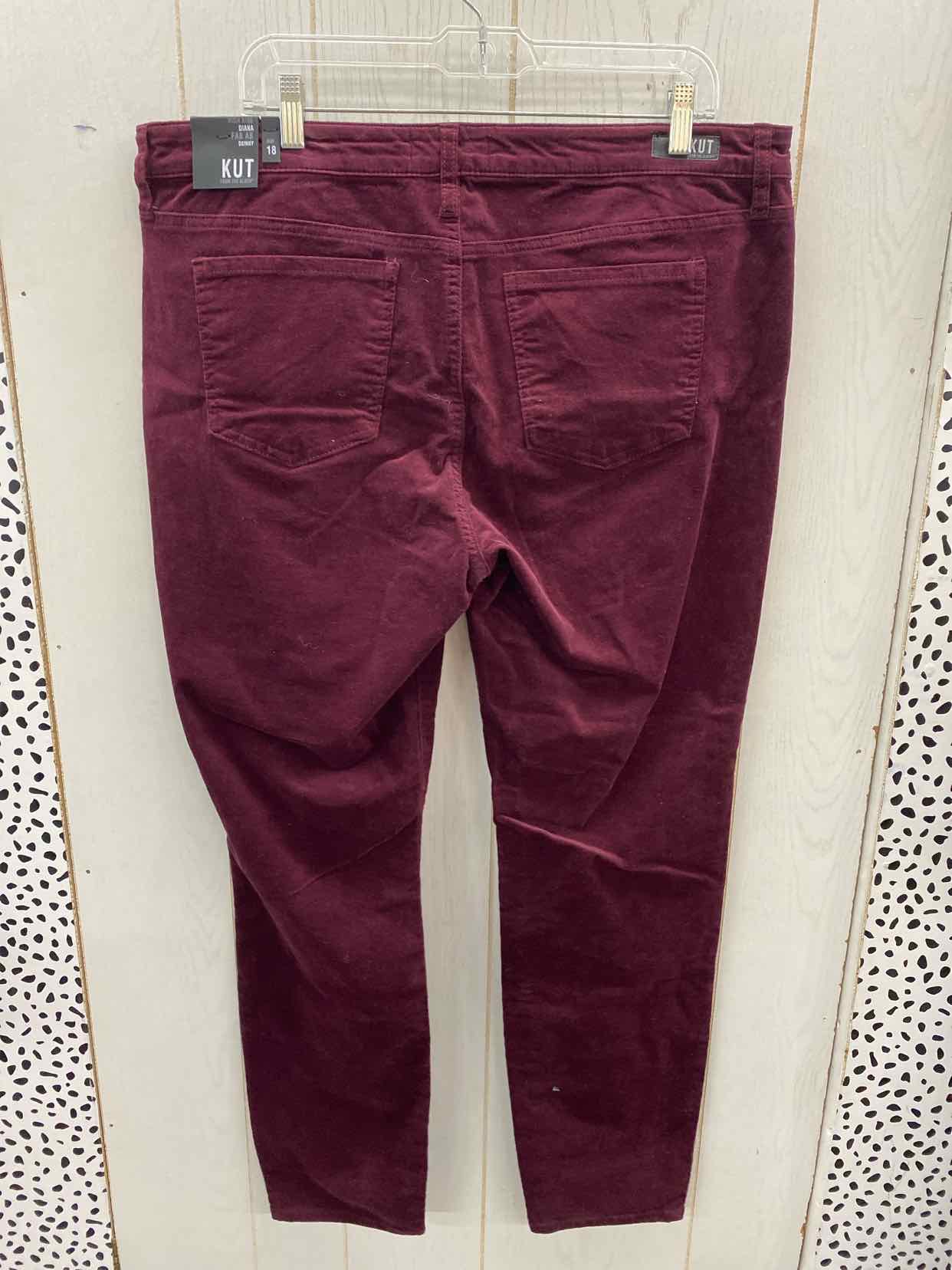 KUT from the Kloth Burgundy Womens Size 18 Pants