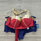 Size 3X Blue Plus Swimsuit