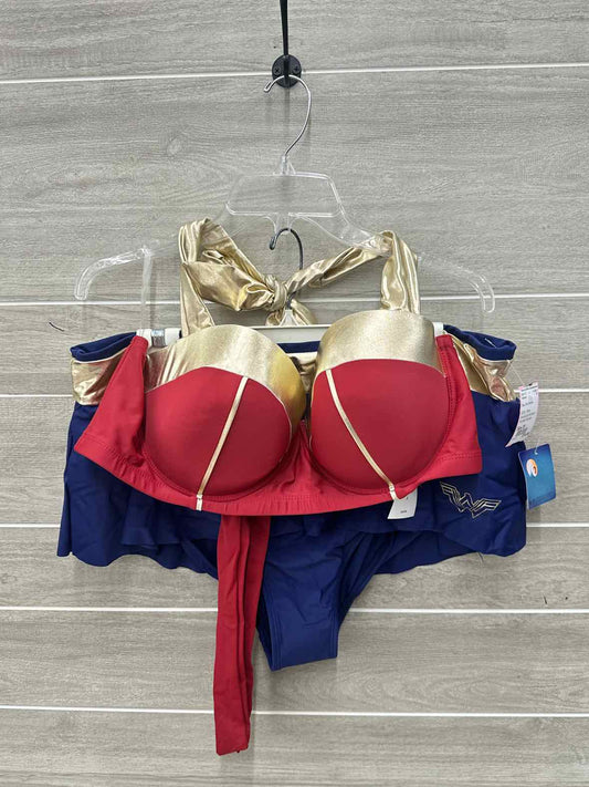 Size 3X Blue Plus Swimsuit