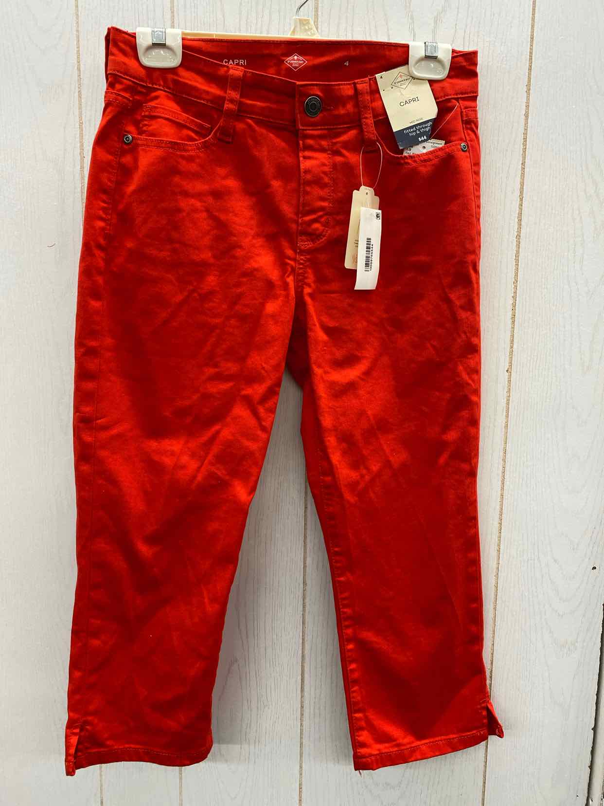 SJB Red Womens Size 4 Pants