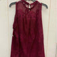 Sharagano Burgundy Womens Size XL Tank Top