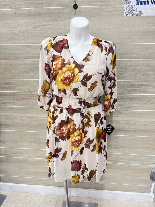 Size 12P Beige Petite Dress