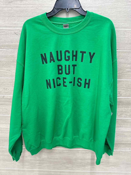 Size 2X Green Plus Sweatshirt