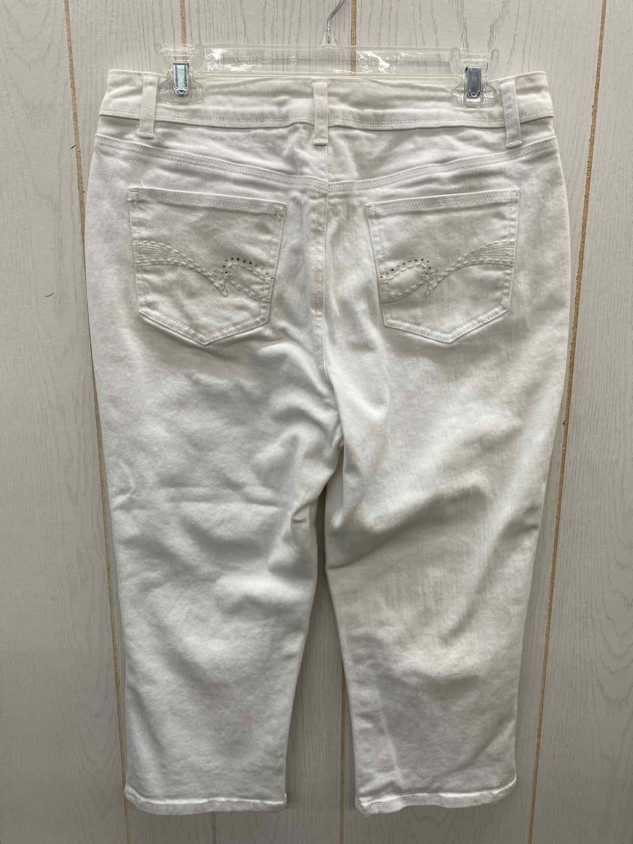 SJB White Womens Size 10 Pants