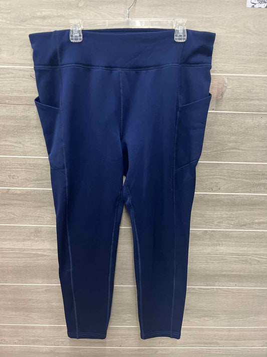 Lands End Size 18 Blue Womens Leggings