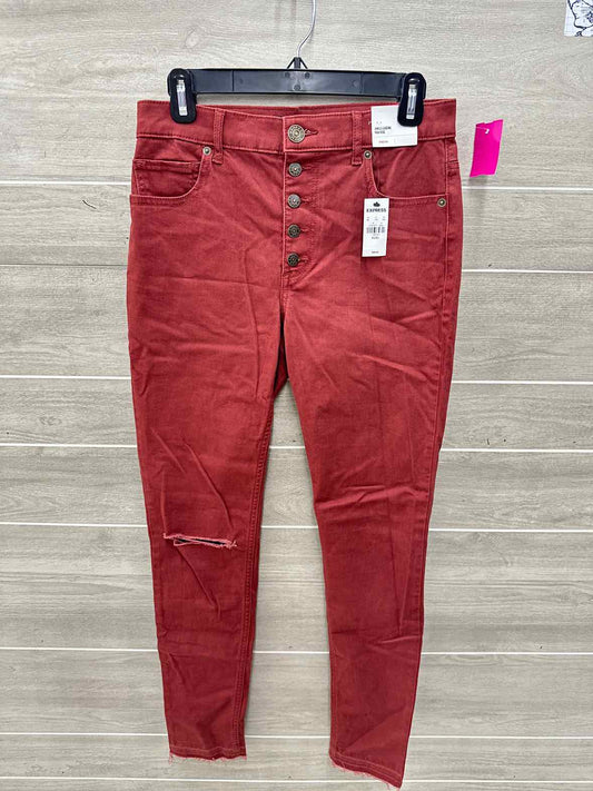 Express Size 4 Long Orange Womens Pants