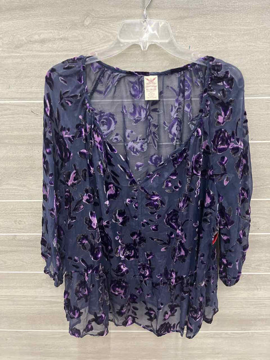 Faded Glory Size 16/18 Purple Plus Shirt