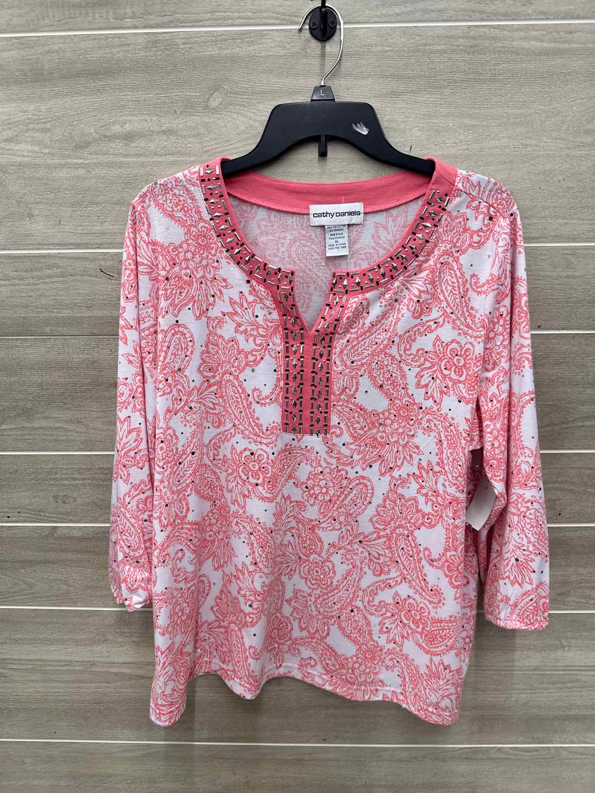 Cathy Daniels Size 16 Pink Plus Shirt