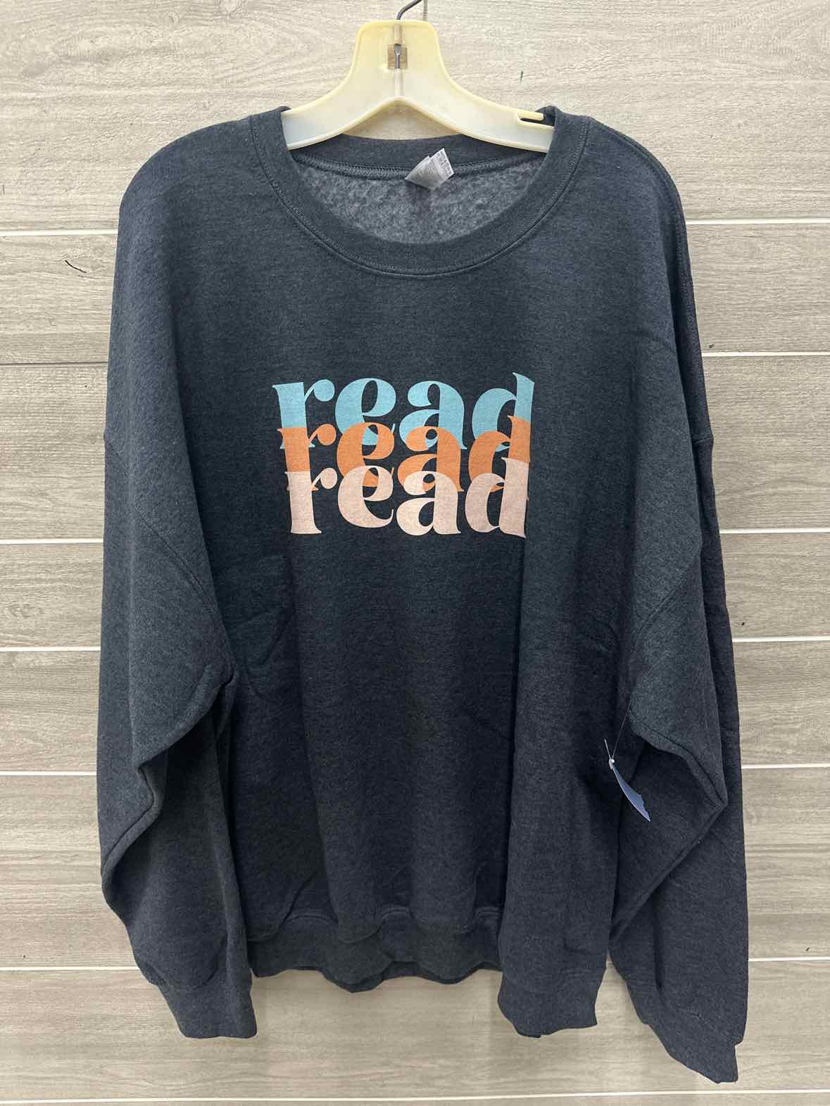 Size 2X Gray Plus Sweatshirt
