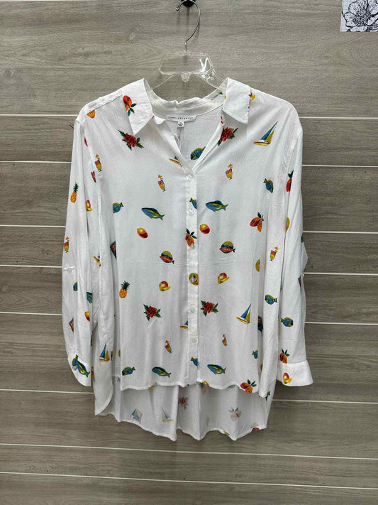 Jane & Delancey Size 1X White Womens Shirt