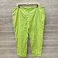 Charter Club Size 18 Green Womens Pants