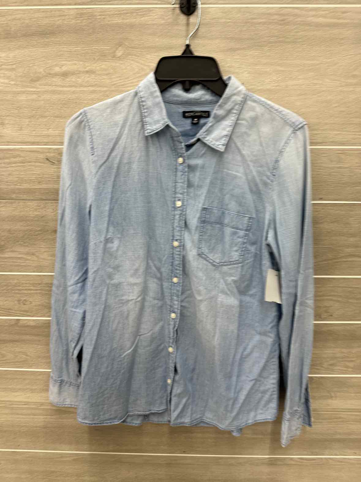 J Crew Size M Blue Womens Shirt