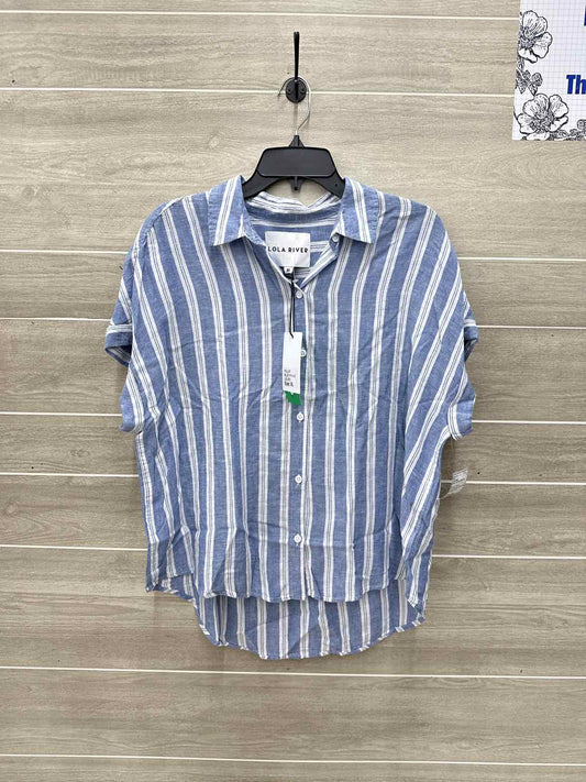 Lola River Blue Womens Women Size XL Shirt
