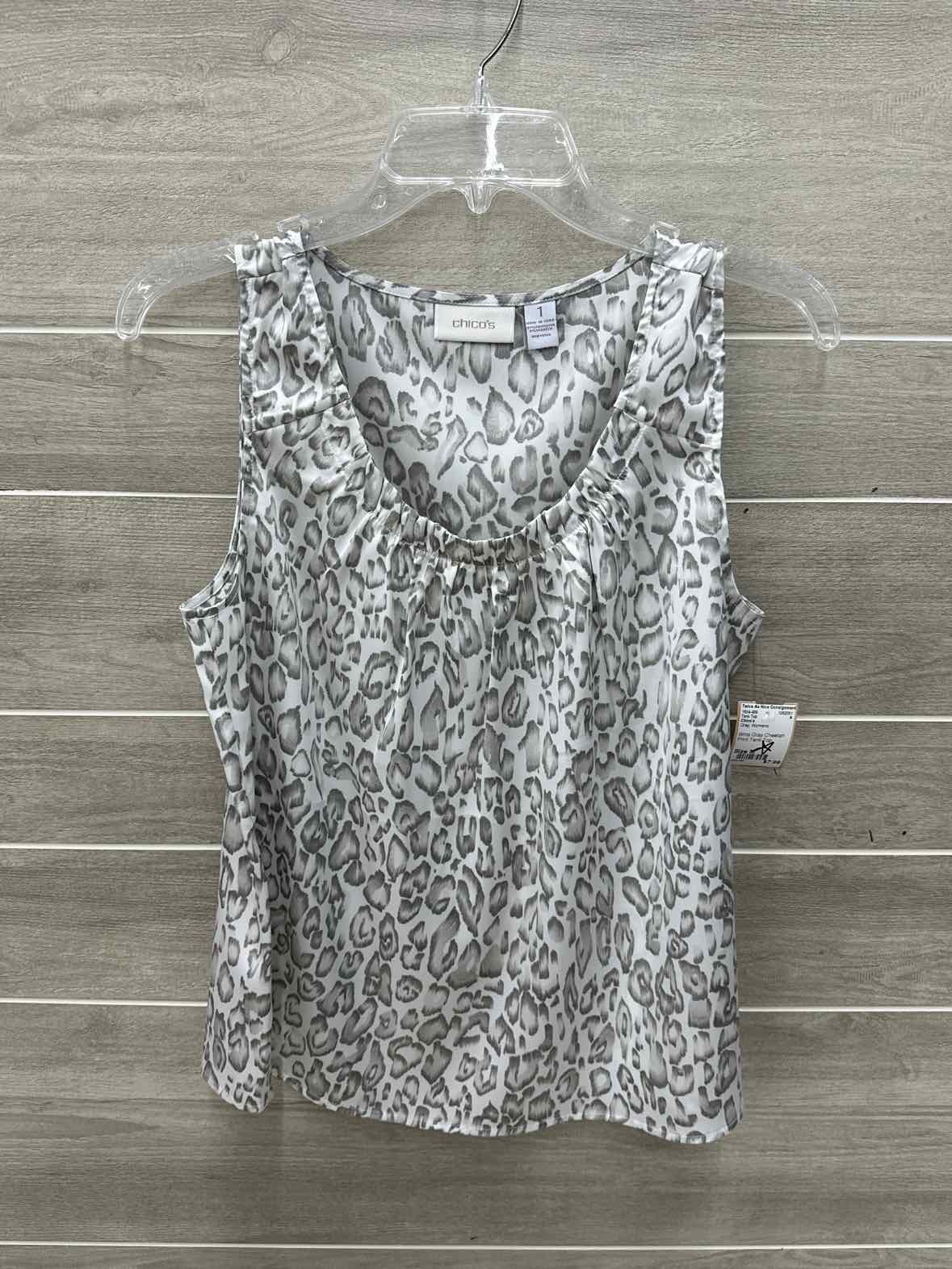 Chico's Gray Womens Size M Tank Top