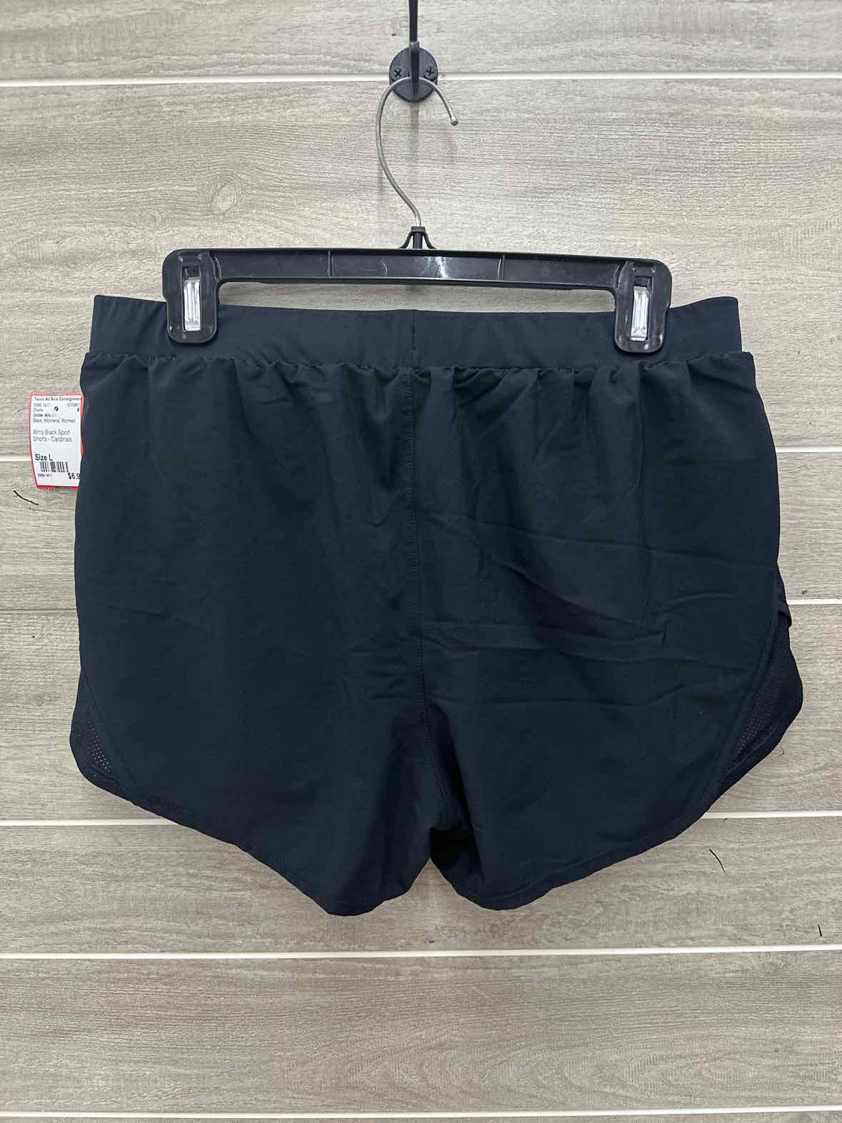 Under Armour Size L Black Womens Shorts
