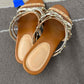 Nine West Gold Womens Size 9.5 Sandals